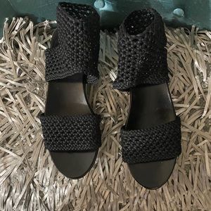 Salvatore ferregamo black  sandals
